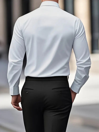 Men's Breathable Long Sleeve Shirt — front view