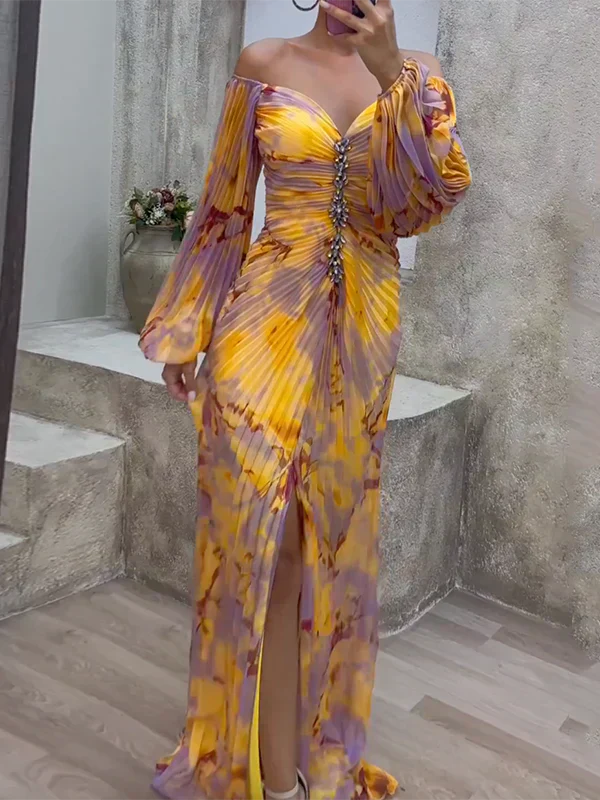 Women's Lace V-Neck Wedding Guest Midi Dress — product view
