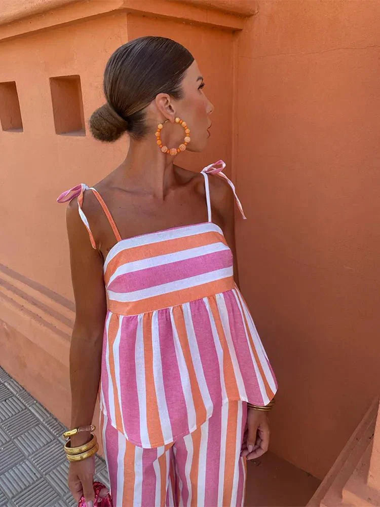 Women's Flowy Wedding Guest Midi Dress — front view