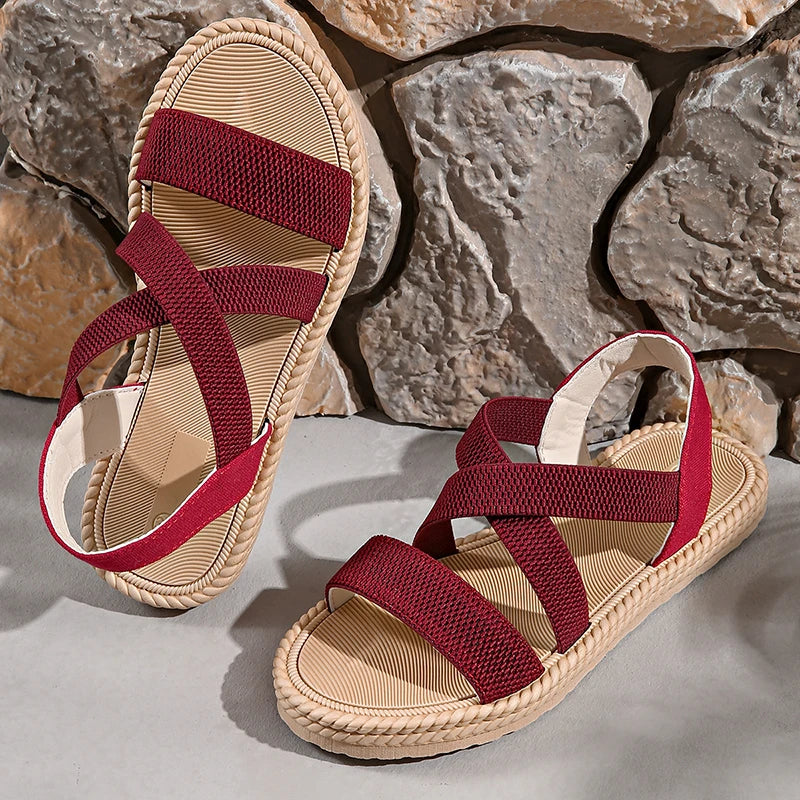 Women's Woven Flat Sandals — detail view