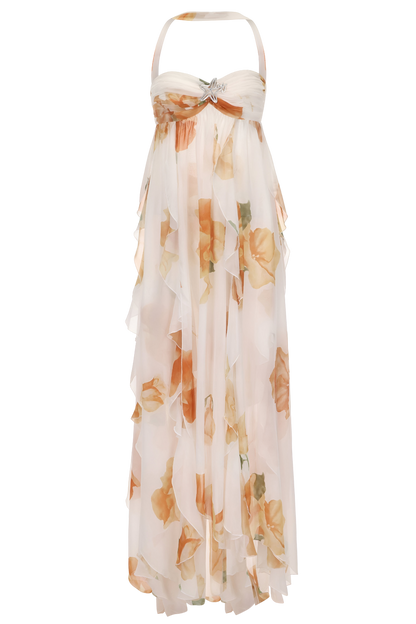 Women's Halter Evening Maxi Dress — product view