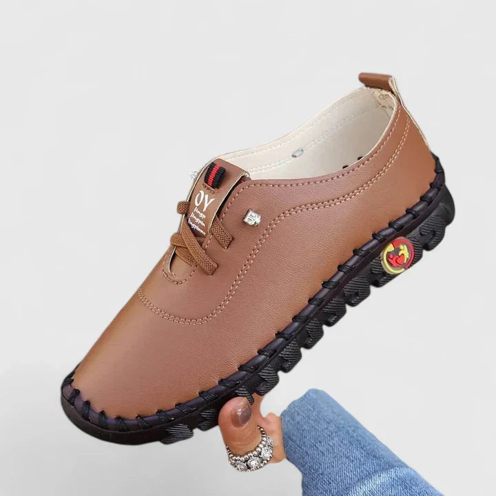 Women's Orthopedic Leather Shoes — detail view