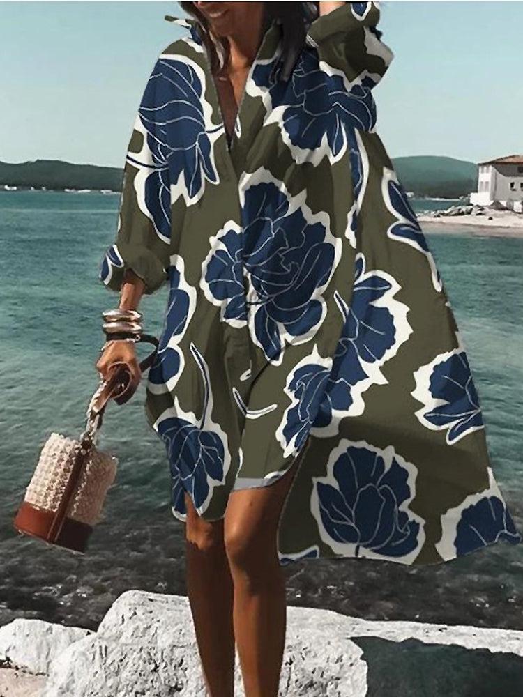 Women's Shirt Midi Dress — detail view