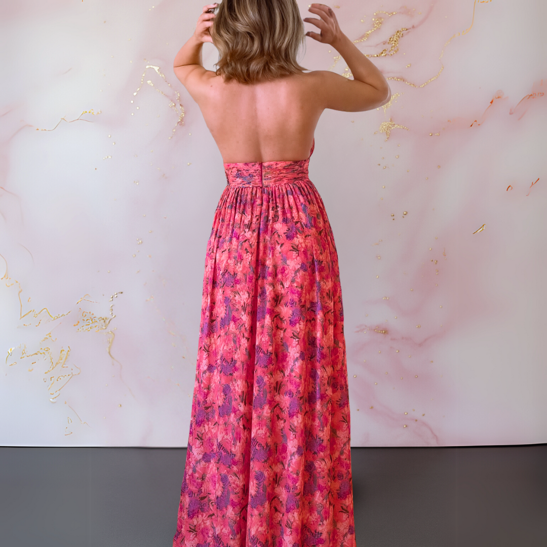 Women's Floral Summer Maxi Dress — detail view