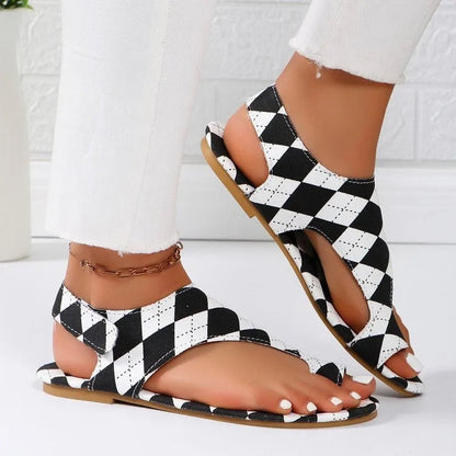 Women's Slip-On Flat Sandals — side view