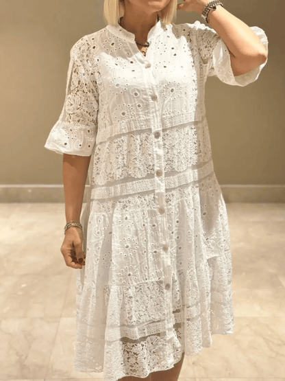 Women's Floral Summer Midi Dress — side view