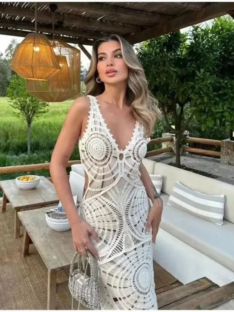 Women's Wrap Evening Wedding Guest Dress — product view