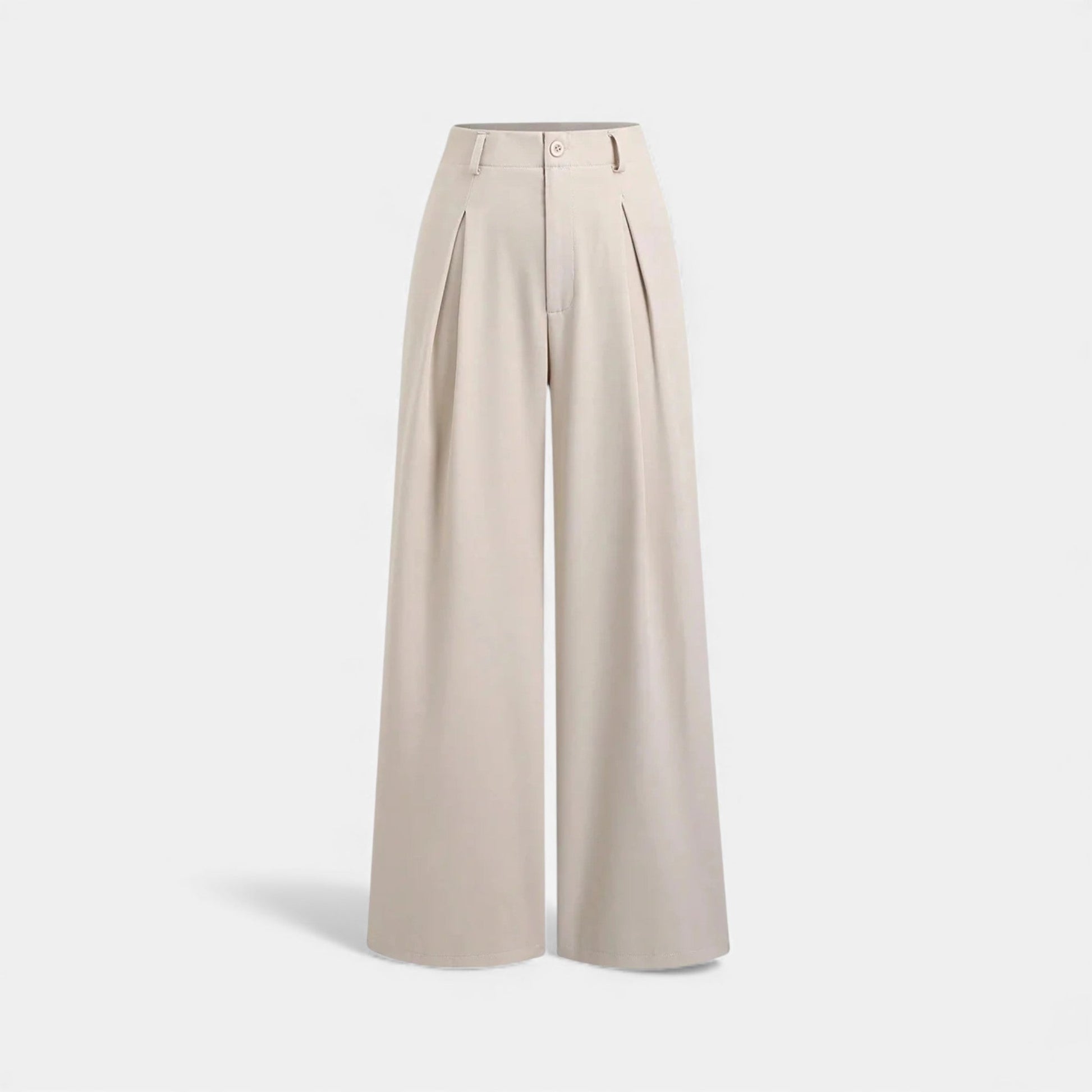 Women's Pleated Jacquard Wide-Leg Pants — close-up