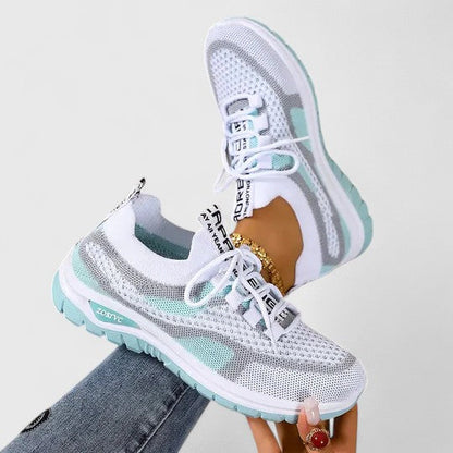Women's Mesh Lace-Up Sneakers — detail view