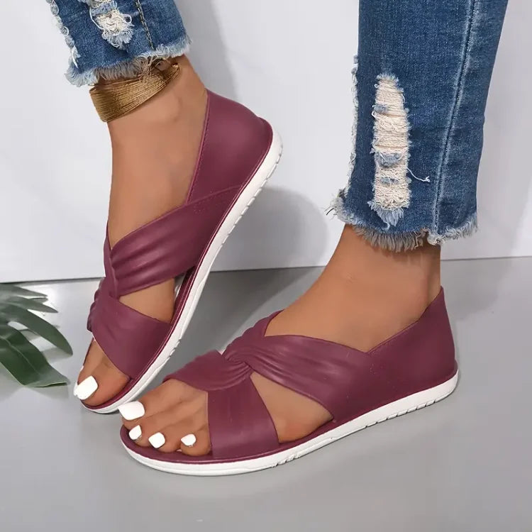 Women's Flat Sandals — close-up