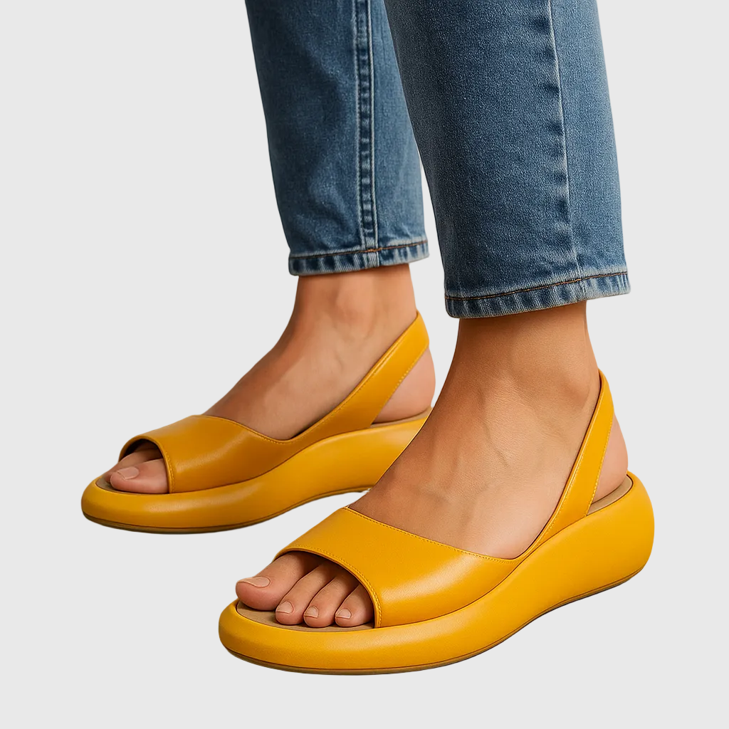 Women's Open Toe Slip-On Flat Sandals — product view