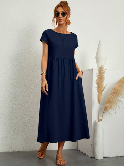 Women's Lightweight Summer Midi Dress — side view