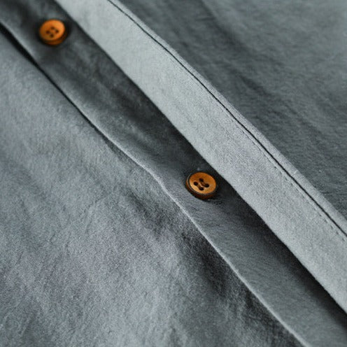 Button-Up Linen Shirt for Men