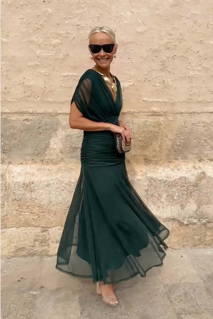 Women's V-Neck Party Maxi Dress — product view