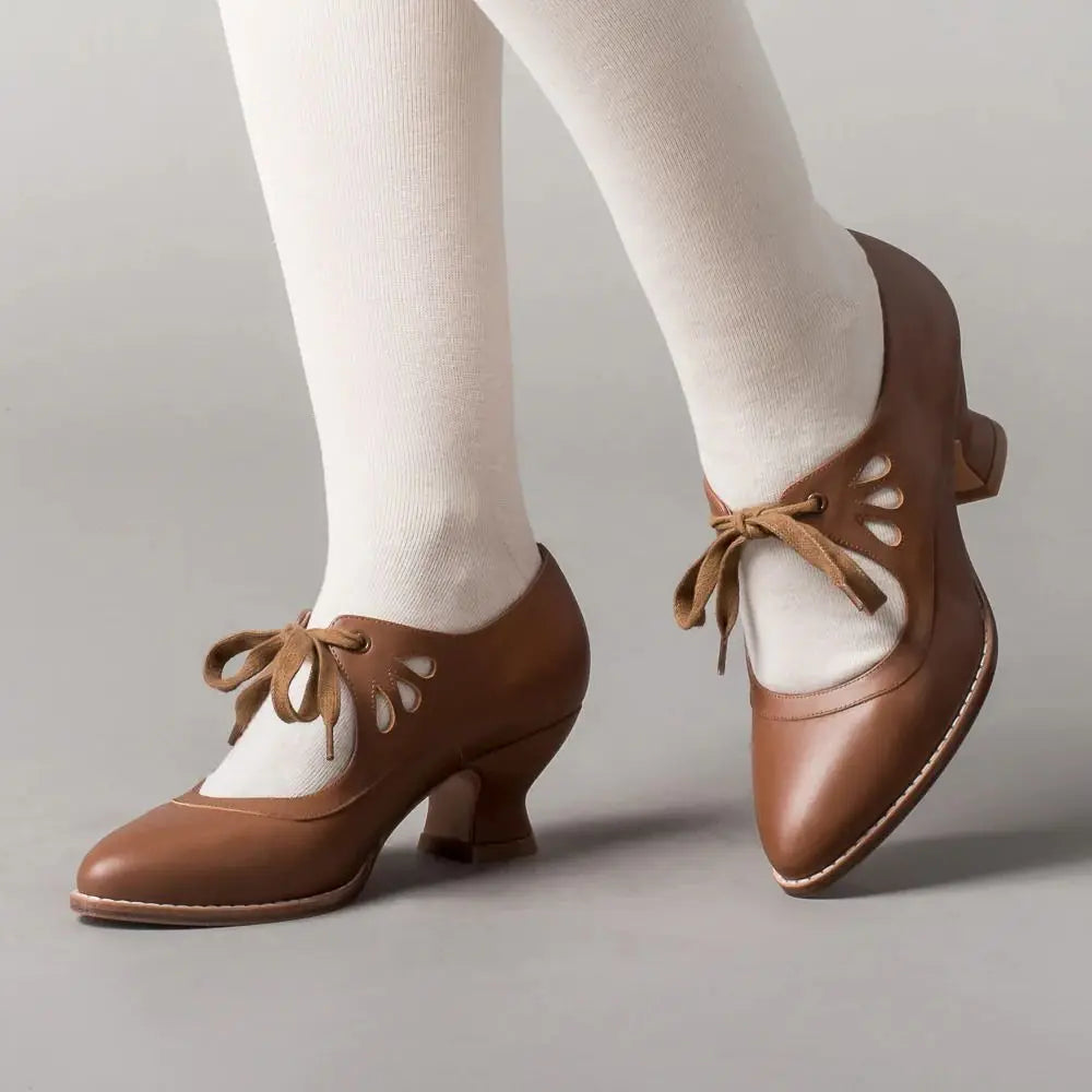 Lace-Up Heeled Shoes for Women — front view