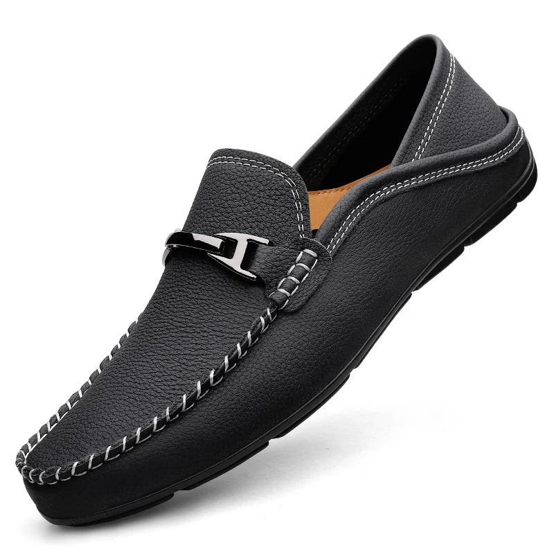 Slip-On Leather Loafers for Men