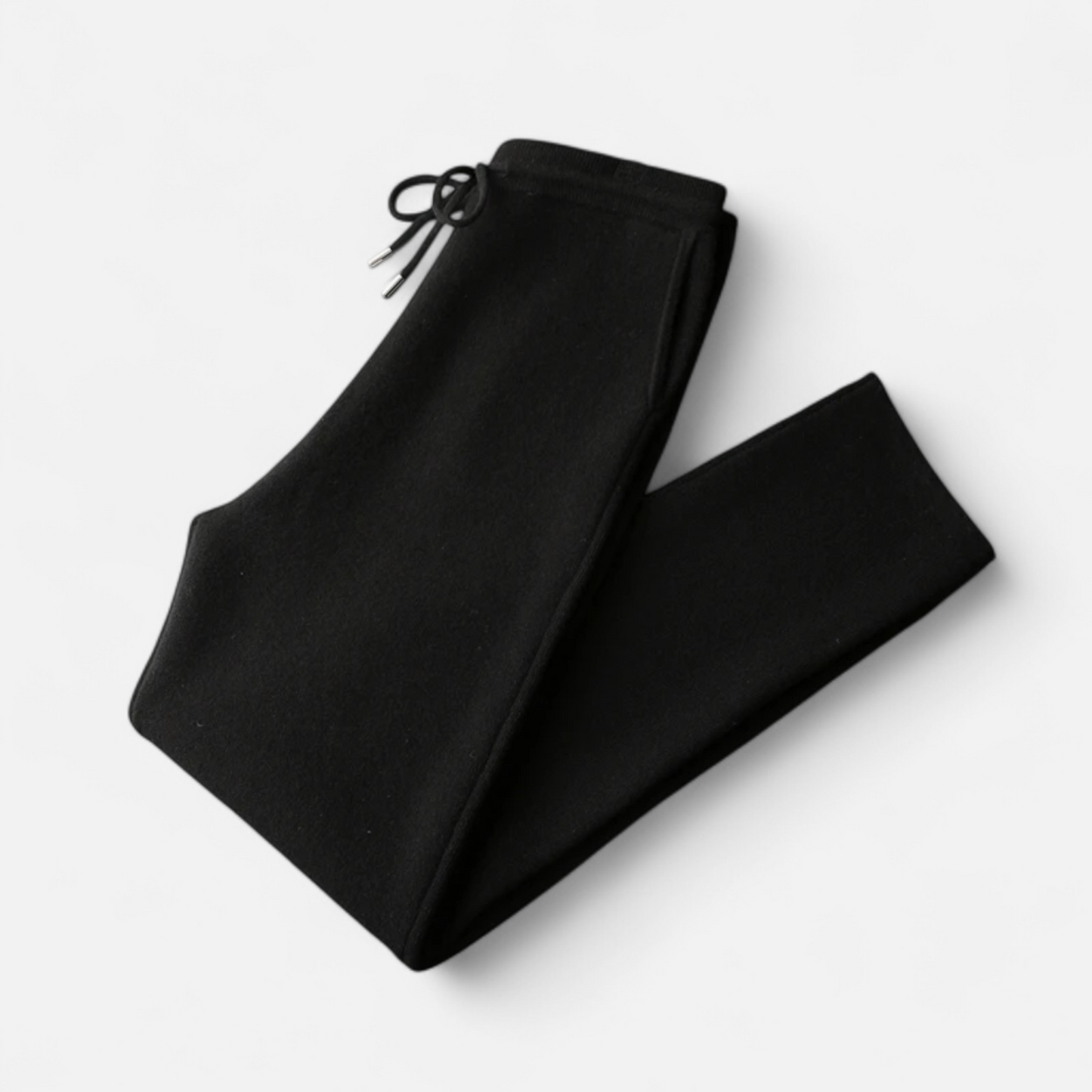 Drawstring Merino Wool Knit Trousers for Men