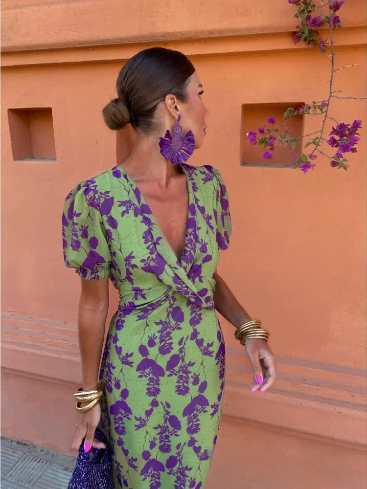 Women's Flowy Summer Midi Dress — product view