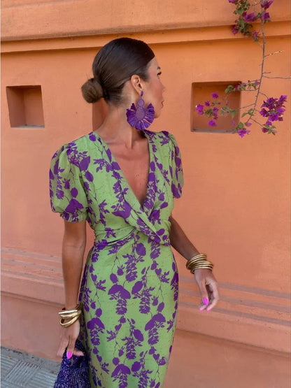 Women's Flowy Summer Midi Dress — product view