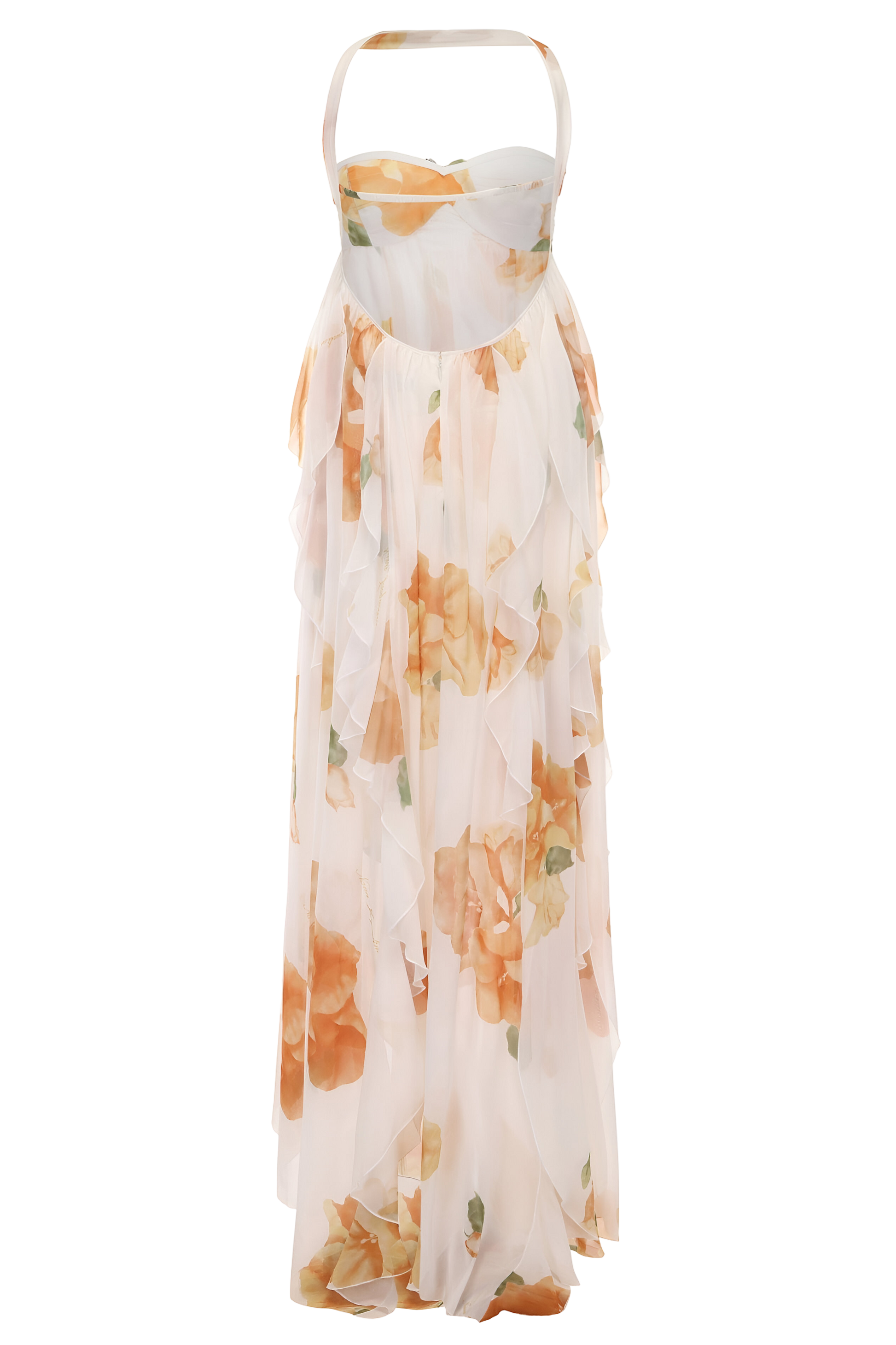 Women's Halter Evening Maxi Dress — side view