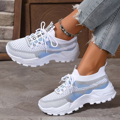 Women's Breathable Mesh Walking Sneakers — side view