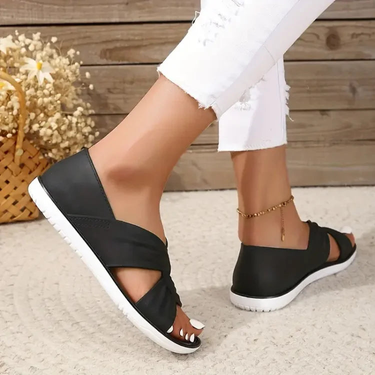 Twist Knot Flat Sandals for Women