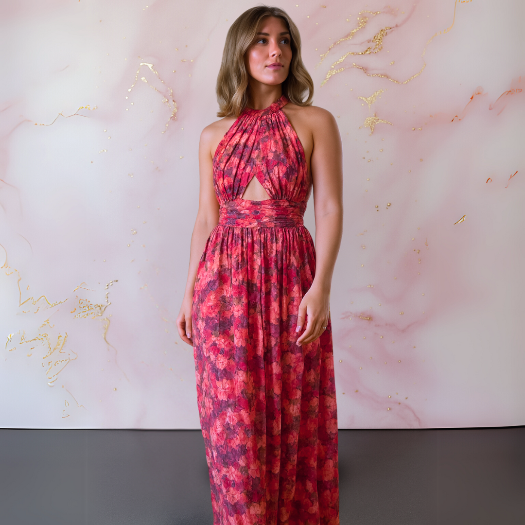 Women's Floral Summer Maxi Dress — product view