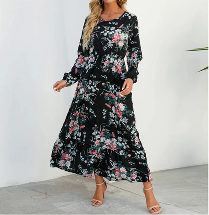 Women's Floral Summer Maxi Dress — detail view