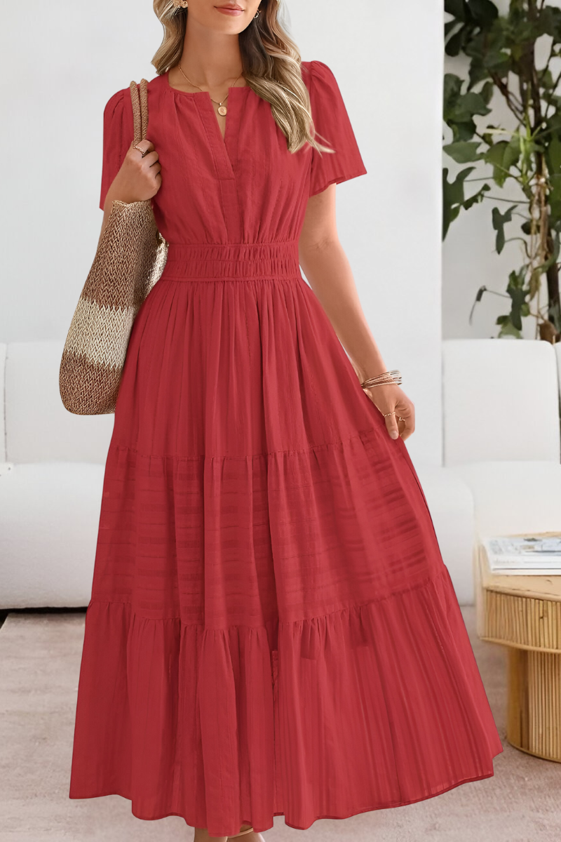 Women's Boho Summer Midi Dress — side view