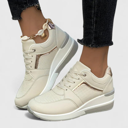 Women's Orthopedic Leather Shoes — close-up