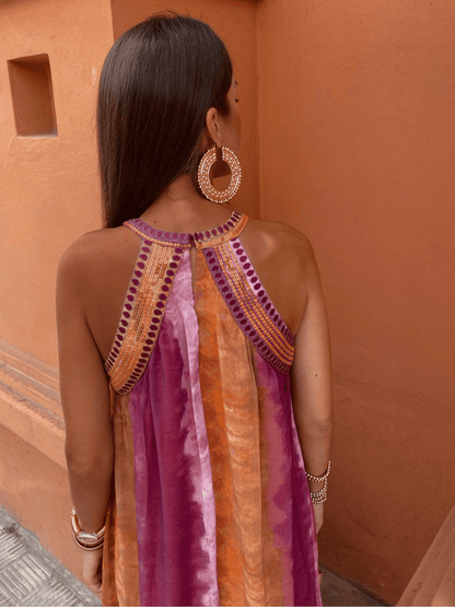Women's Ombre Summer Midi Dress — side view