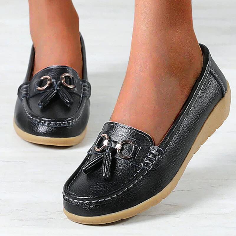 Women's Tassel Slip-On Loafers — detail view