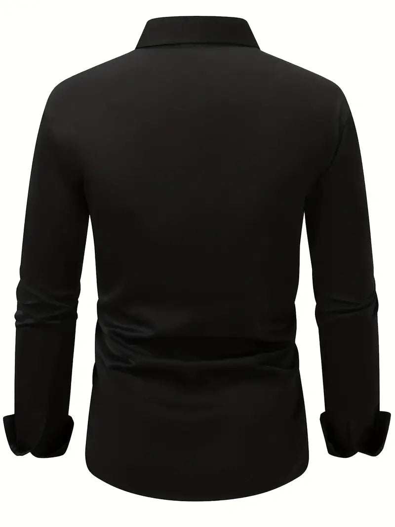 Men's Breathable Long Sleeve Shirt — close-up