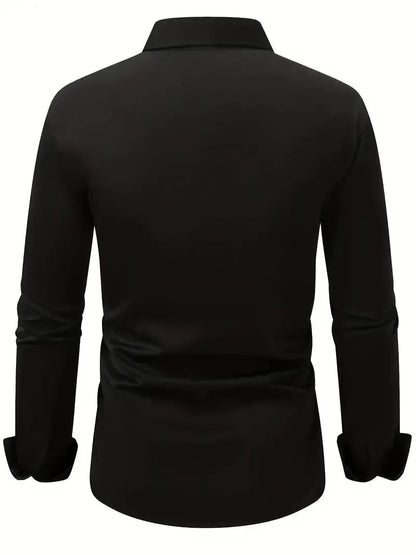 Men's Breathable Long Sleeve Shirt — close-up