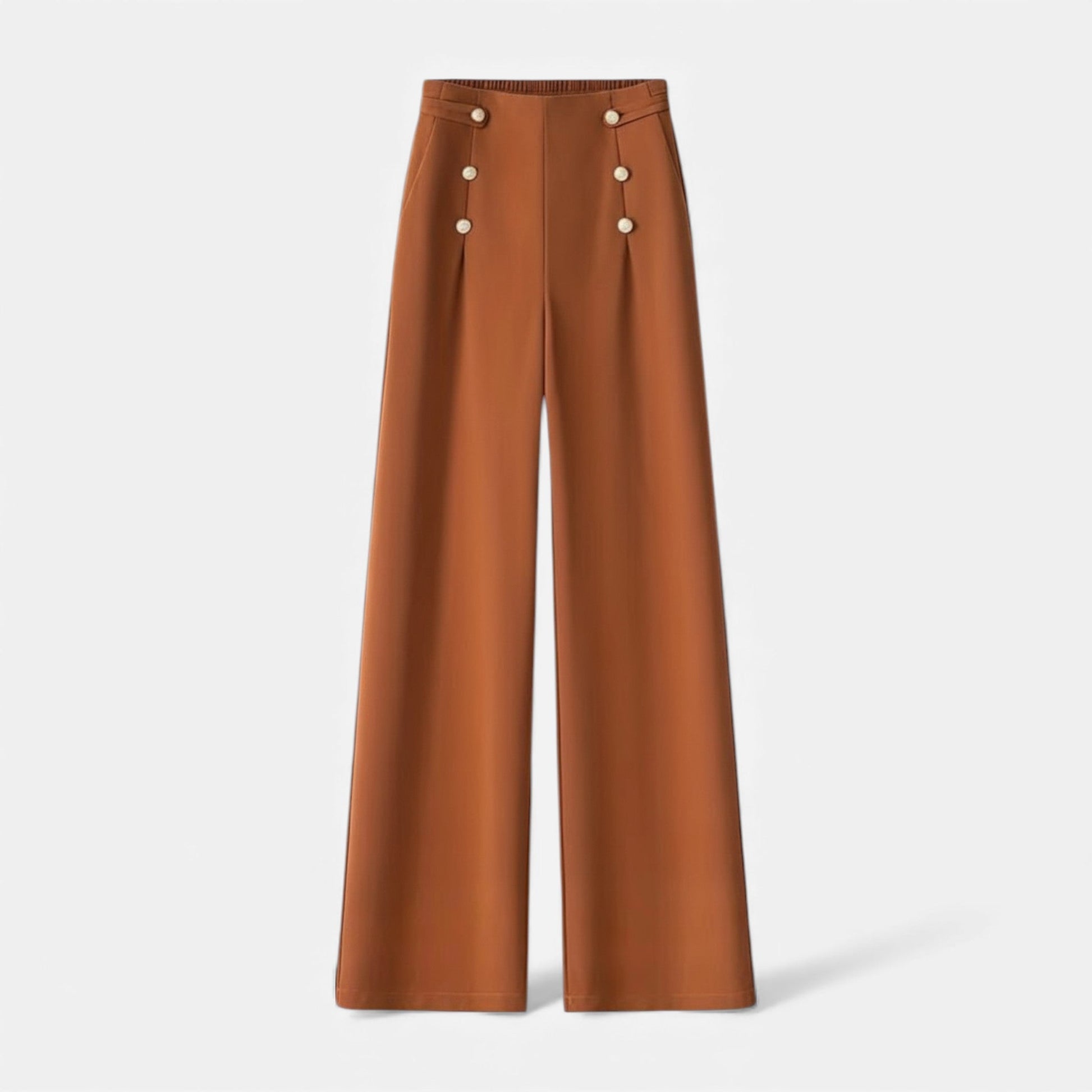Women's High-Waist Wide-Leg Pants — close-up