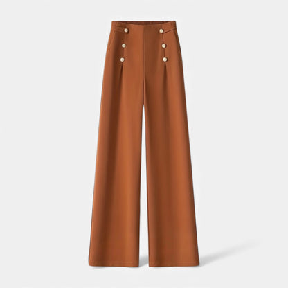 Women's High-Waist Wide-Leg Pants — close-up
