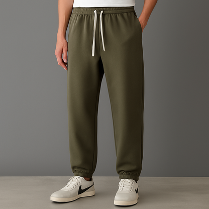 Men's Cotton Drawstring Joggers — close-up