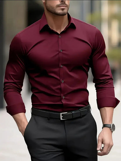 Men's Breathable Long Sleeve Shirt — detail view