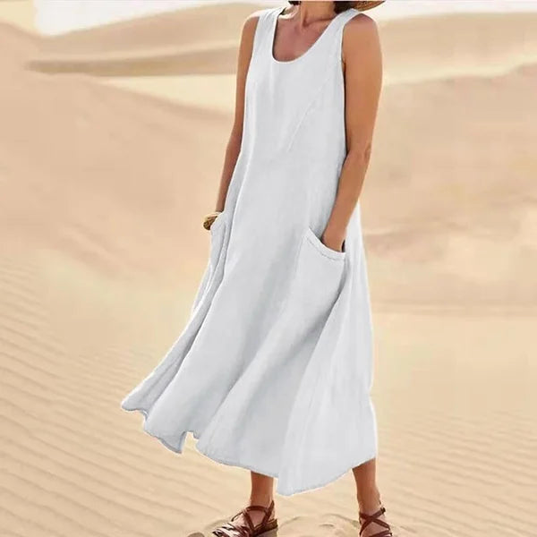 Women's Everyday Casual Midi Dress — side view