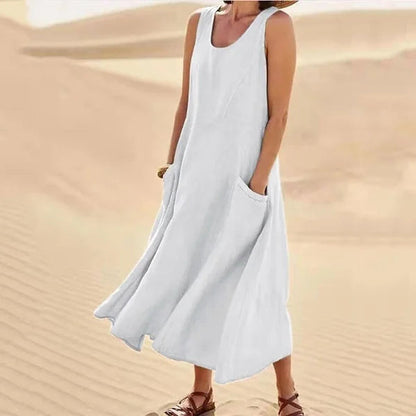 Women's Everyday Casual Midi Dress — side view