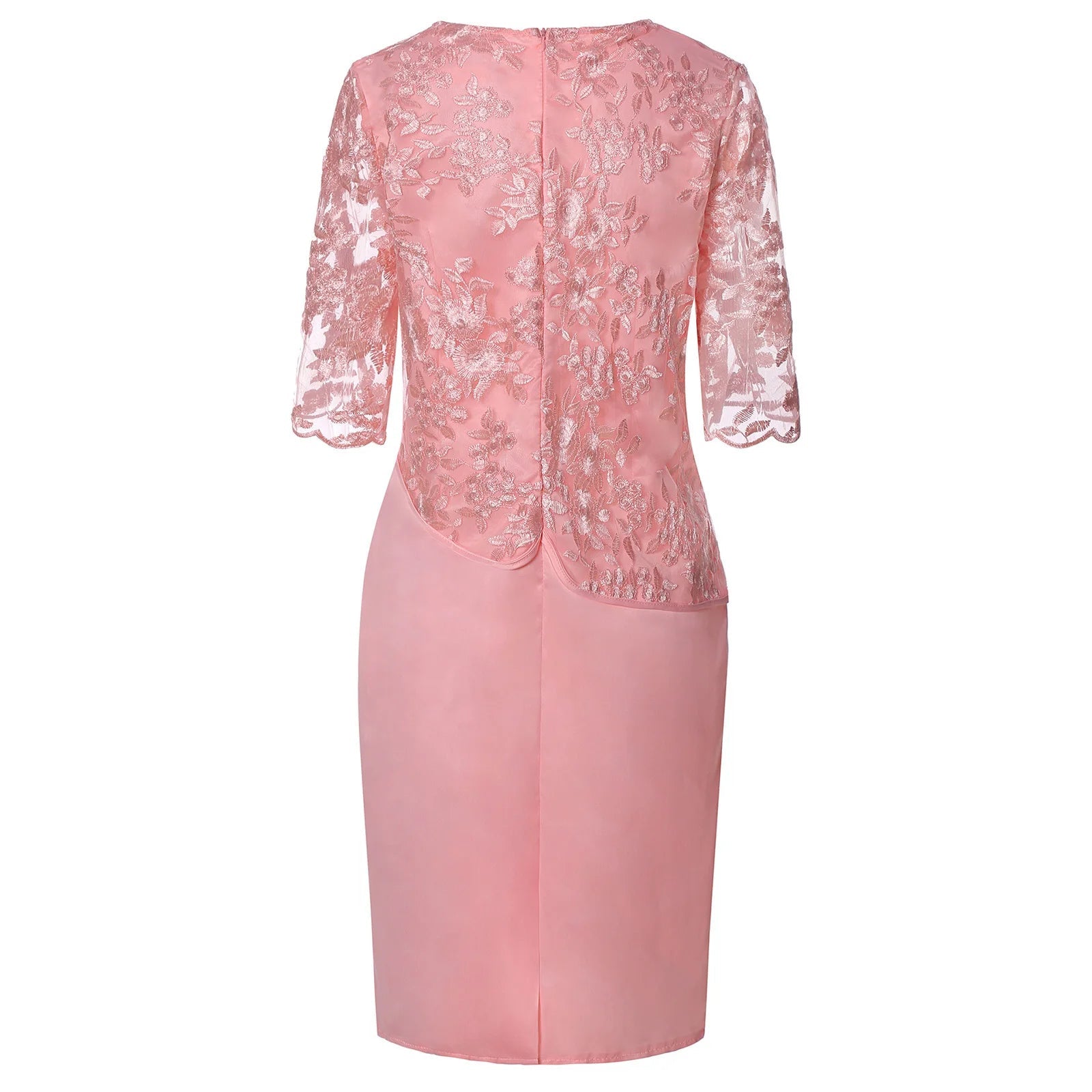 Women's Faux-Wrap Cocktail Midi Dress — side view