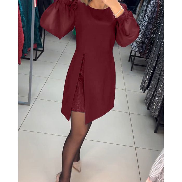 Women's Bodycon Evening Midi Dress — close-up