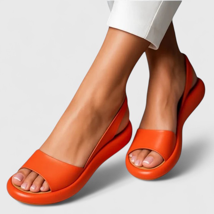 Women's Platform Wedge Slingback Sandals Open Toe — detail view