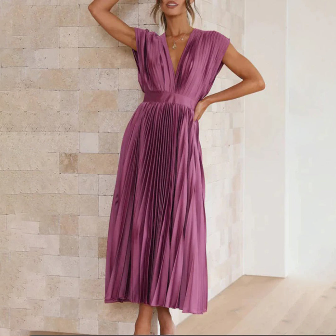 Women's Wedding Guest Midi Dress — close-up