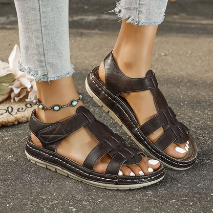 T-Strap Flat Sandals for Women