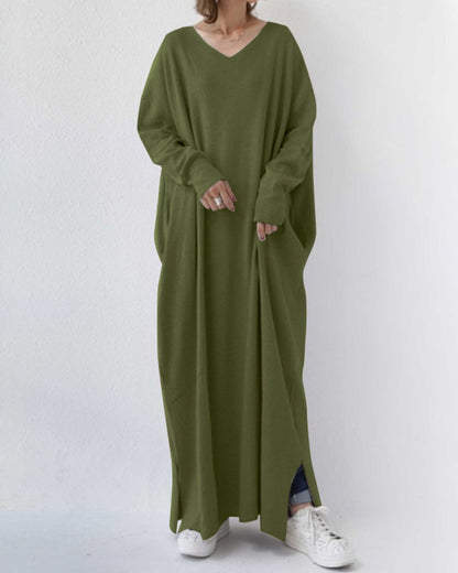 Women's Winter Elegant Occasion Maxi Dress — detail view