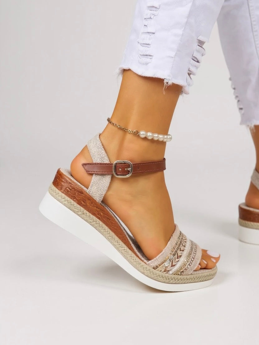 Women's Cushioned Wedge Sandals — side view