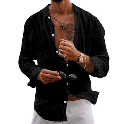Men's Premium Linen Shirt — product view