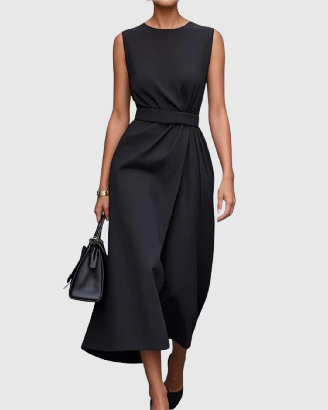Women's Sleeveless Special Occasion Midi Dress — product view