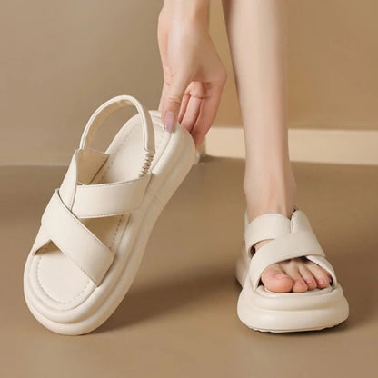 Women's Orthopedic Arch Support Wedge Sandals — product view